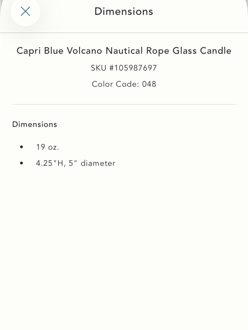 Anthropologie Capri Blue Volcano Nautical Rope Glass Candle NWT - Picture 5 of 7